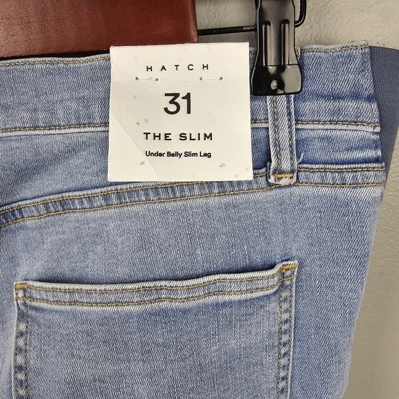 HATCH Under Belly Slim Leg Maternity Jeans Light Wash Womens Size 31 NWT E101806 - Picture 15 of 16